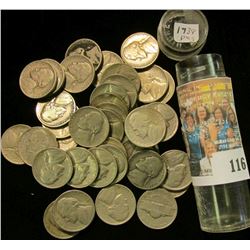 (30) 1938P, (5) 38D, & (5) 38S Jefferson Nickels. Circulated with many coins grading VF.