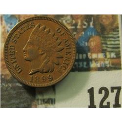 1899 U.S. Indian Head Cent, EF-AU.