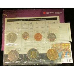 2003 Royal Canadian Mint Set, Seven-piece. Original as issued.