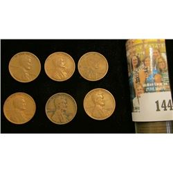 1929 P Solid-date U.S. Lincoln Cent Roll. Circulated.