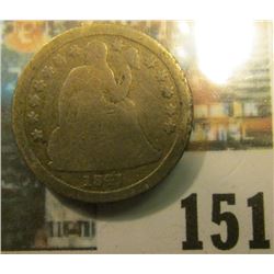 1841 U.S. Seated Liberty Dime, Good.