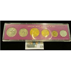 Coins of Israel Official 1972 Mint Set. Original as issued. Six-pieces.