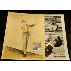 Black & white 8" x 10" photo of Floyd Patterson with 'Tricky Dick' Nickson; & an autographed 8" x 10