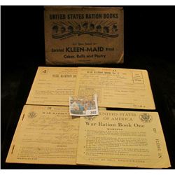 "United States Ration Books All Doing Their Best Ask Your Grocer for Enriched KLEEN-MAID Bread Cakes