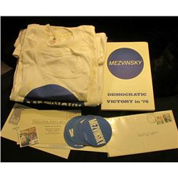 Group of Political memorabilia, which Doc labeled Political Crooks. Includes several brochures, coas