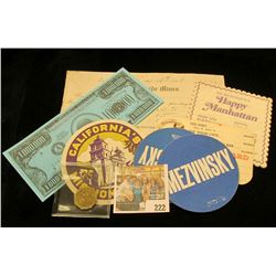 S.B. Arnold, Exira, Ia. Good For Token; 1918 "The Sunnyside Mines" Eureka, Colo. Receipt; $1,000,000