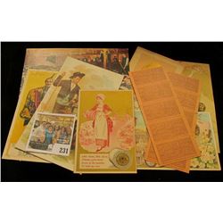 (2) Five-ticket attached Coupons "Manitou Electric Street Railway & Casino Company" (1900 era); (3) 