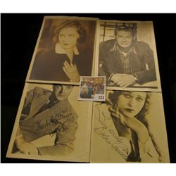 5" x 6 7/8" Autographed B & W photo of Bob Hope; 5 x 7" Dolores Costello autographed B & W Photo (Ms