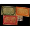 Image 8 : 1867, 1872, 1875, & 1899 Denmark One Skilling Coins, all Fine to EF; 1967 "R& McNally" Road Atlas (u