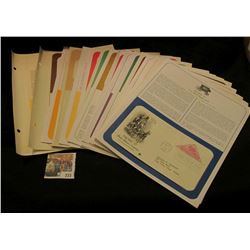 Large group of  First Day of Issue  Covers with literature. (17 pcs.).