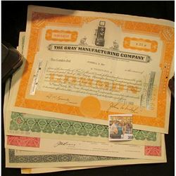 (5) Different Stock Certificates: "Western Reserve Life Insurance Company"; "General American Invest