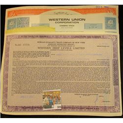 (5) Different Stock Certificates: "Lee Rubber & Tire Corporation"; "Phelps Dodge Corporation"; "West