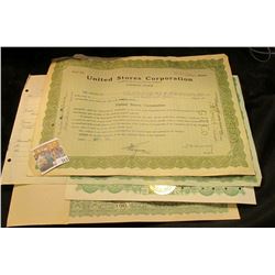 Unissued Stock Certificate No. 20 "Elra Export Corporation"; 20 Shares "South Coast Life Insurance C