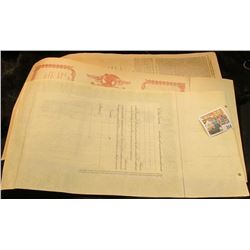 Unissued Stock Certificate "Braender Rubber & Tire Company, Inc."; Unissued Stock Certificate No. 20