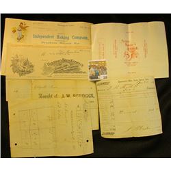1874 Tax Papers from "Treasurer's Office, Lucas County, Iowa"; 1881 "Clerk's Office Chariton, Iowa" 