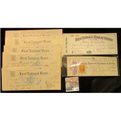 (28) Old "First National Bank Marshalltown, Iowa" 1911-16; 1891 "First National Bank of Helena, Mont