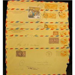 Pack of (6) Airmail envelopes, 1930 era. All the same.