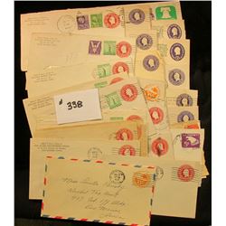 (30) Embosed Stamped Envelopes Misc. Varieties Used.