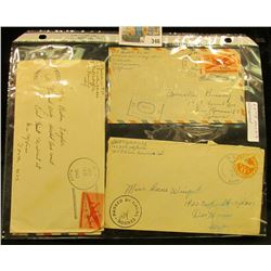 (6) Envelopes WWII Censored Mail.