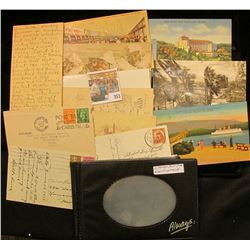 Booklet with (12) Foreign Post Cards. Some Old.