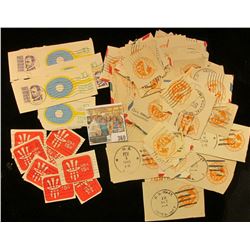 (4) 10c Tennis Used Cat. No. U569 & (10) 10c Top Hat Used No. U581.