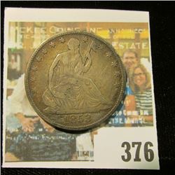 1853 O U.S. Seated Liberty Half Dollar, A & R variety, however in ancient times someone thought the 