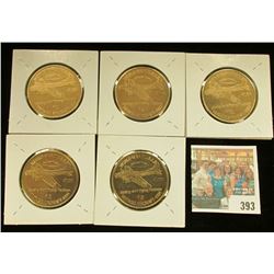 (5) World War II U.S.A.F. "Boeing B-17 Flying Fortress" Brass Medals from the Ankeny, Iowa Aviation 