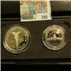 Image 3 : 1989 S Bicentennial of Congress Two-Coin Proof Set in original case of issue. Contains the Silver Do