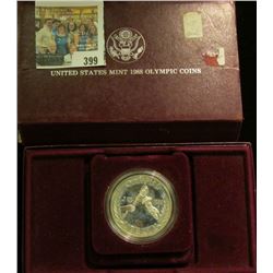 1988 S Olympics Proof Silver Dollar in original case as issued.