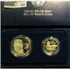 Image 1 : 1993 S Bill of Rights Two-Coin Proof Set in original case of issue. Contains the Silver Dollar & Hal