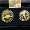 Image 3 : 1993 S Bill of Rights Two-Coin Proof Set in original case of issue. Contains the Silver Dollar & Hal