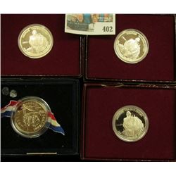 (3) 1732-1982 S Proof 90% Silver George Washington Commemorative Half Dollars in original boxes of i