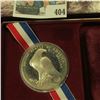 Image 3 : 1984 S Olympics Proof Commemorative Silver Dollar in original box of issue.