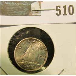 1965 Canada Proof-like Silver Dime