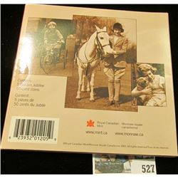 2002 Royal Canadian Mint (RCM) Queen’s Golden Jubilee, set of five 50 cent pieces