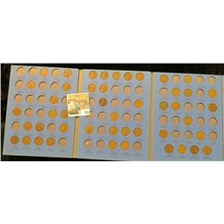 1909 to 1940 Partial Lincoln Cent Set.