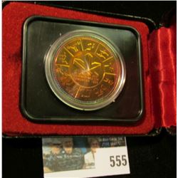1976 Royal Canadian Mint (RCM) Edmonton heavily Gold toned Silver Dollar.