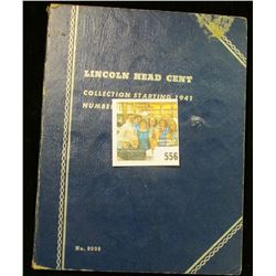 1941-64 Complete Set of U.S. Lincoln Cents in a Whitman folder.