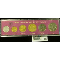 1972 Coins of Israel Official Mint Set in original box of issue.