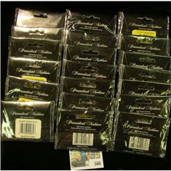 (20) New in packages "Personalized Necklace(s)", "High quality polished metal necklace with adjustab