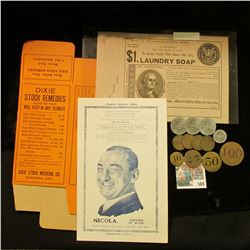 "Dixie DistemperRemedy" unfolded box "The Dixie Stock Medicine Co. Marianna, Ark."; "American Chemic