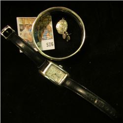 Sterling Silver locket; single Sterling Silver Earring with Mother-of-Pearl Set; "Eclissi Sterling S