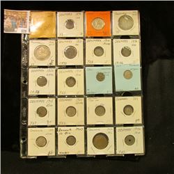 (20) Various Denmark & Panama Coins dating back to 1813, includes lots of Silver. Priced to sell at 