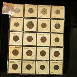 (20) Various Denmark Coins dating back to 1874. Priced to sell at over $90.