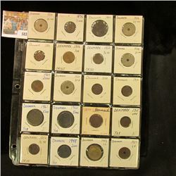 (20) Various Denmark Coins dating back to 1852. Priced to sell at over $80.