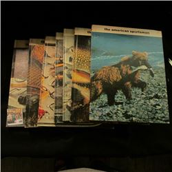 (7) Book Set of "The American Sportsman", fully illustrated, hard bound.