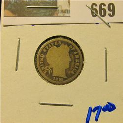 1893 BARBER DIME