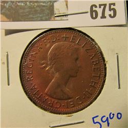 HIGH GRADE 1959-Y AUSTRALIAN PENNY.  THIS BOOKS FOR AROUND $59