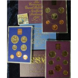 1970, 1977, & 1980 PROOF GREAT BRITAIN/ NORTHERN IREL& COIN SETS