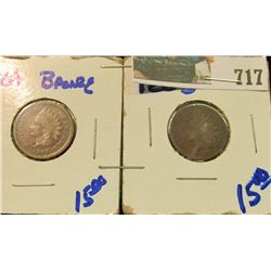 1864 & 1865 CIVIL WAR ERA INDIAN HEAD CENTS
